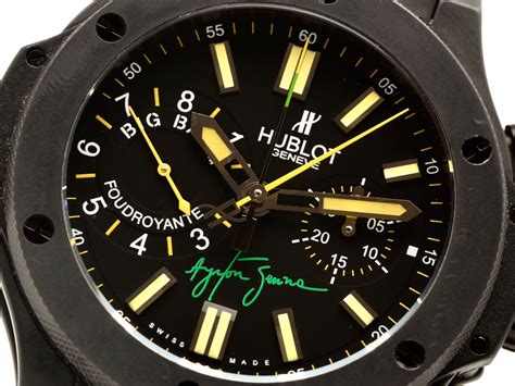 hublot big bang ayrton senna limited edition gents titanium watch|More.